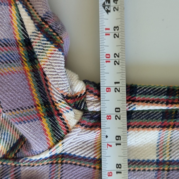 Outerknown Blanket Shirt Mauve Plaid Stripe - Picture 8 of 12